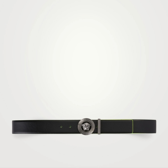 VERSACE Medusa Biggie Leather Belt - Picture 2 of 5